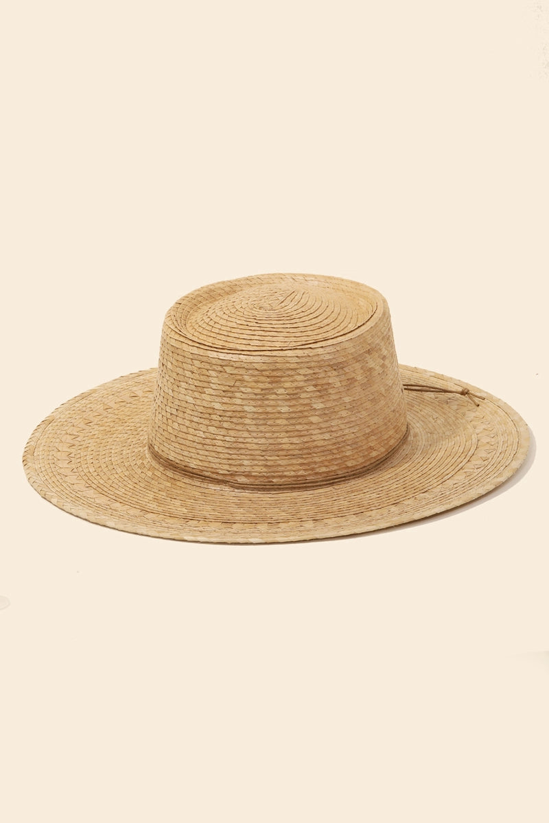 Palm Leaf Pork Pie Hat