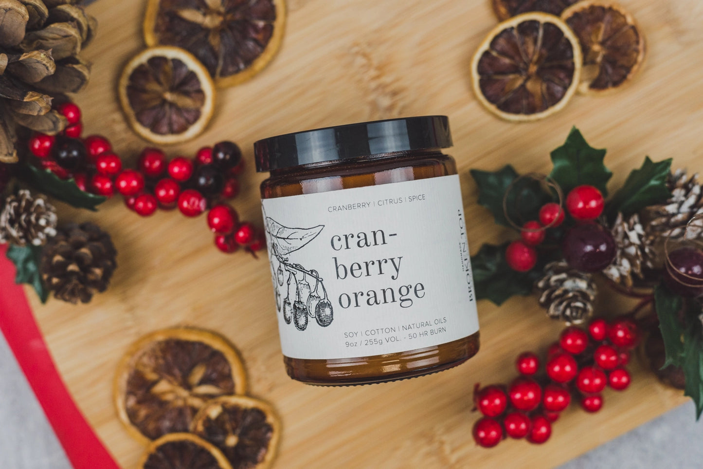 Cranberry Orange Candle - 9 oz