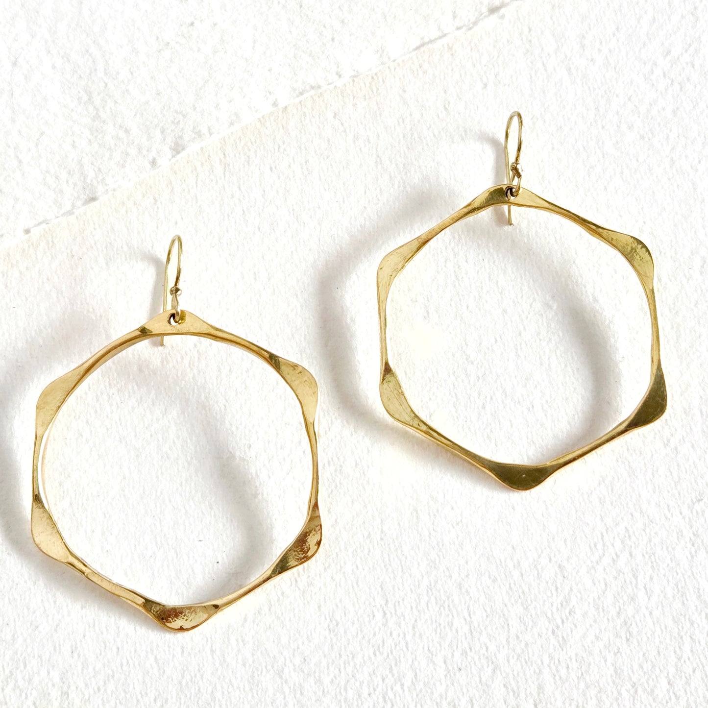 Geo Hexagon Earrings