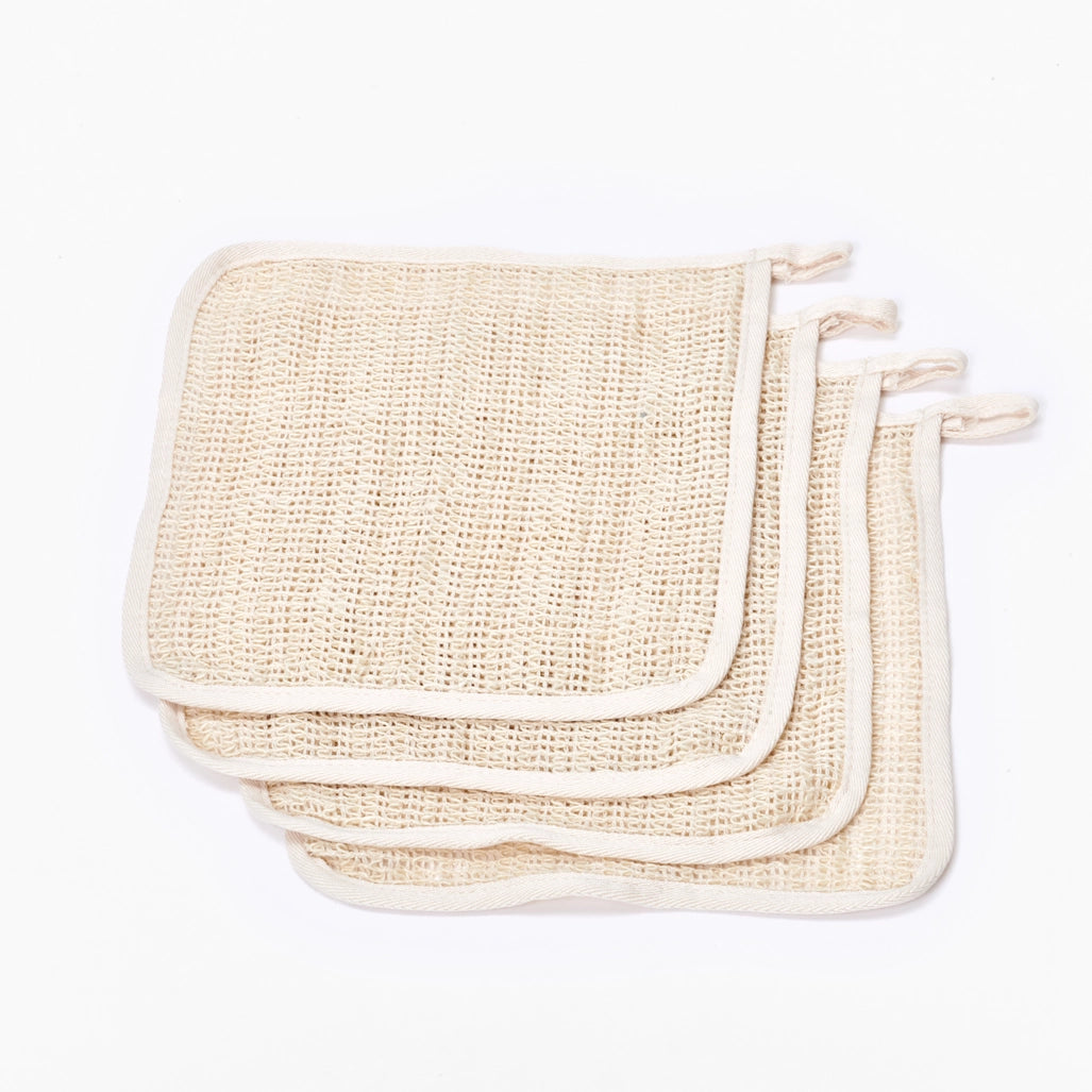 Cotton & Sisal Shower Cloth