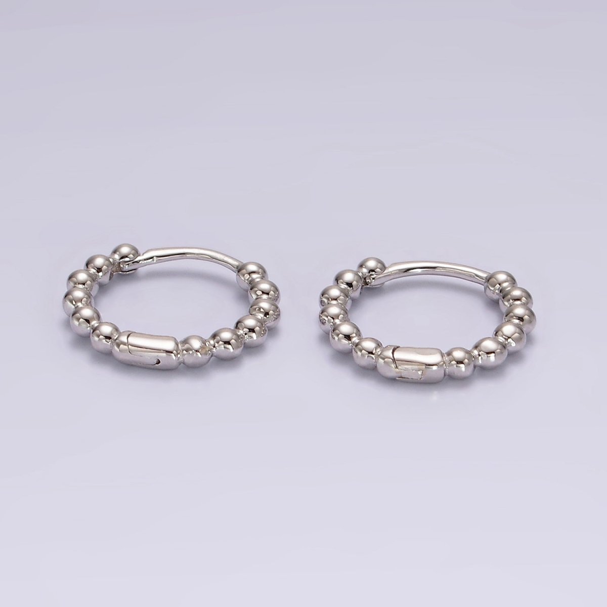 Round Beaded Huggies