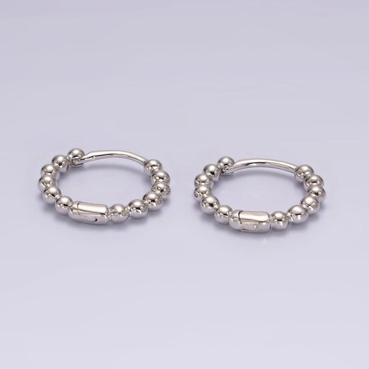 Round Beaded Huggies