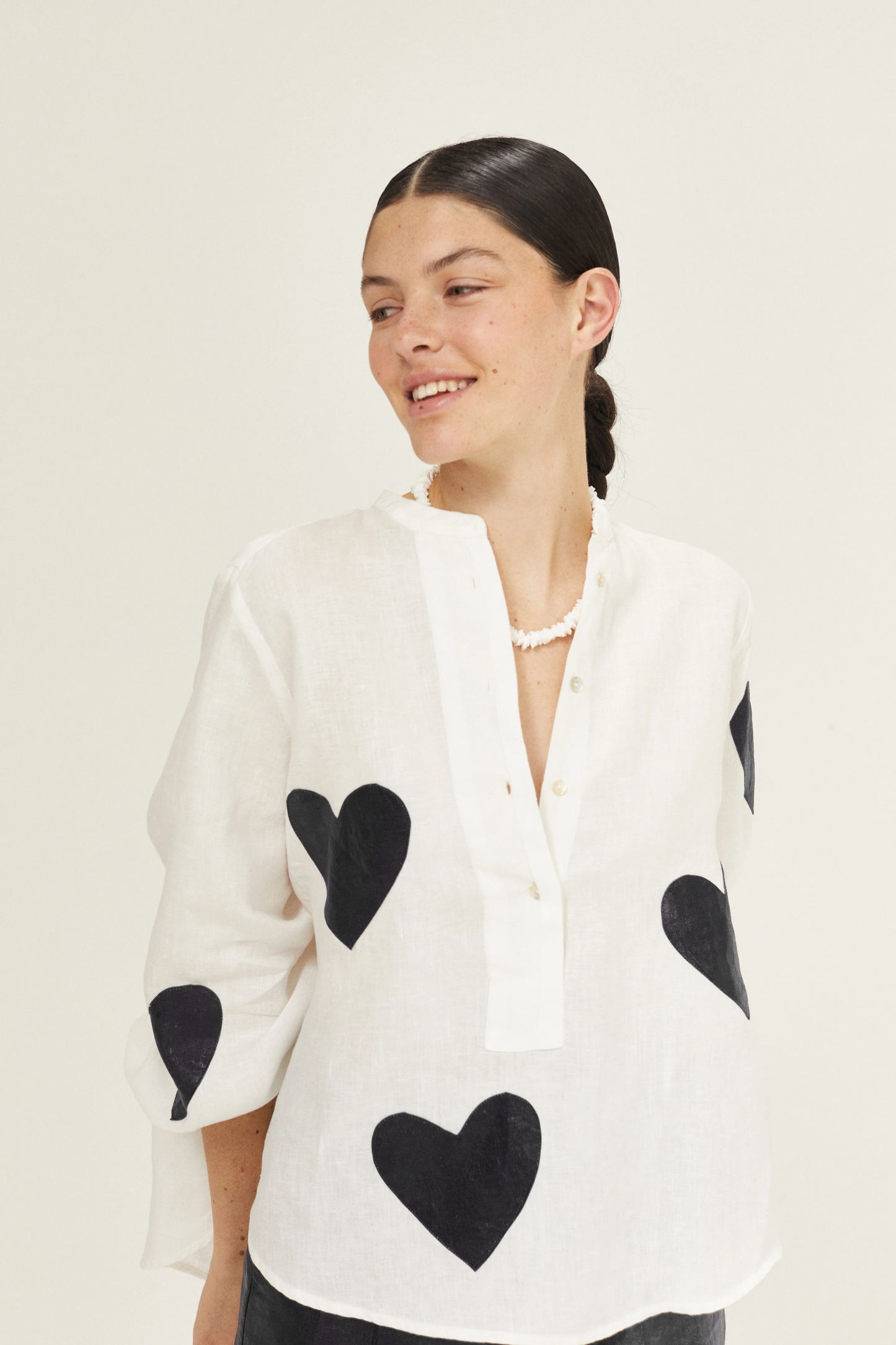 Cupid Shirt - Black Hearts