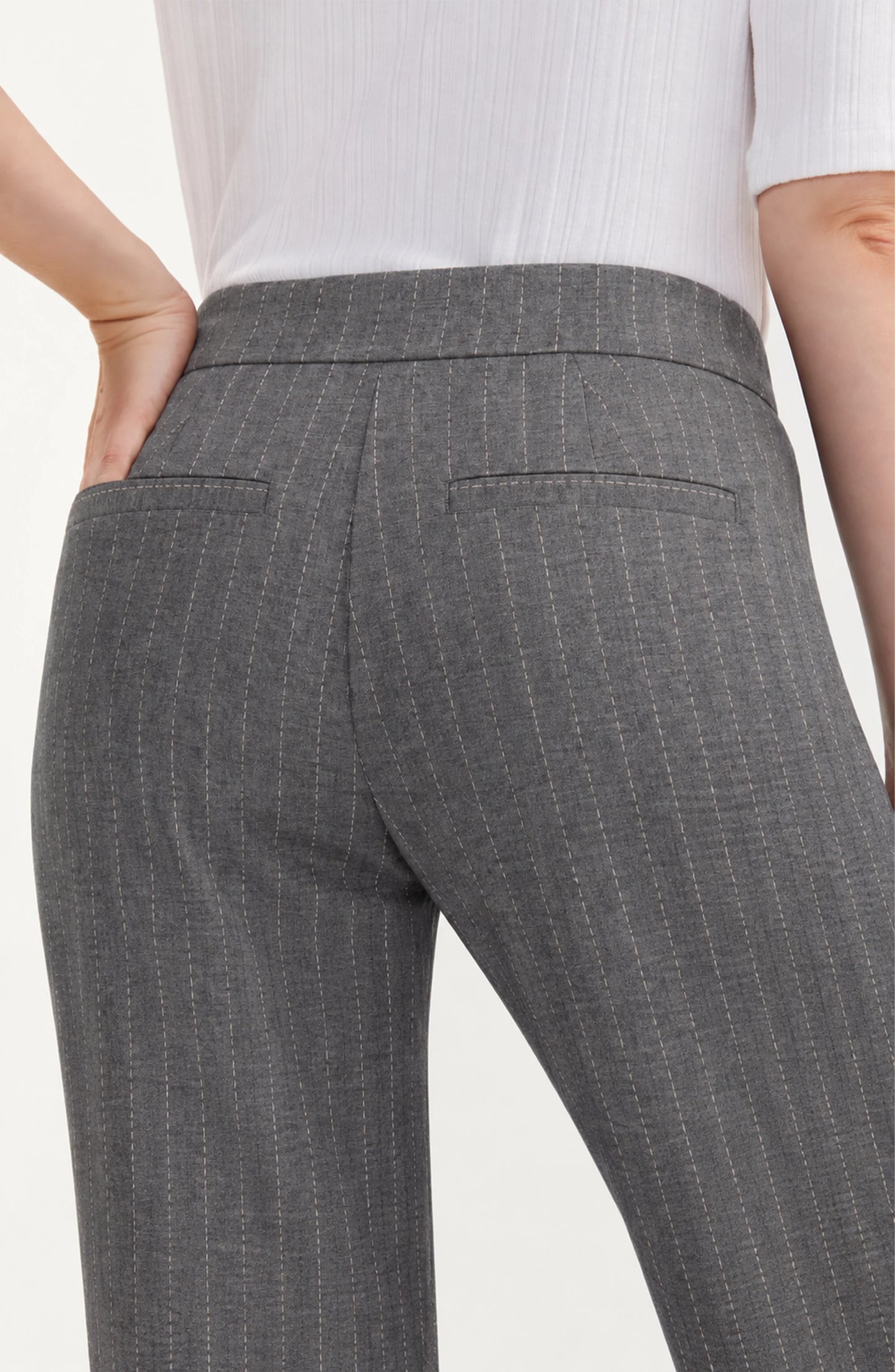 Stripe Wide Leg Trouser