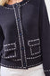 Contrast Stitch Cardigan