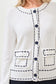 Contrast Stitch Cardigan