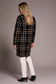 Double Knit Plaid Coatigan