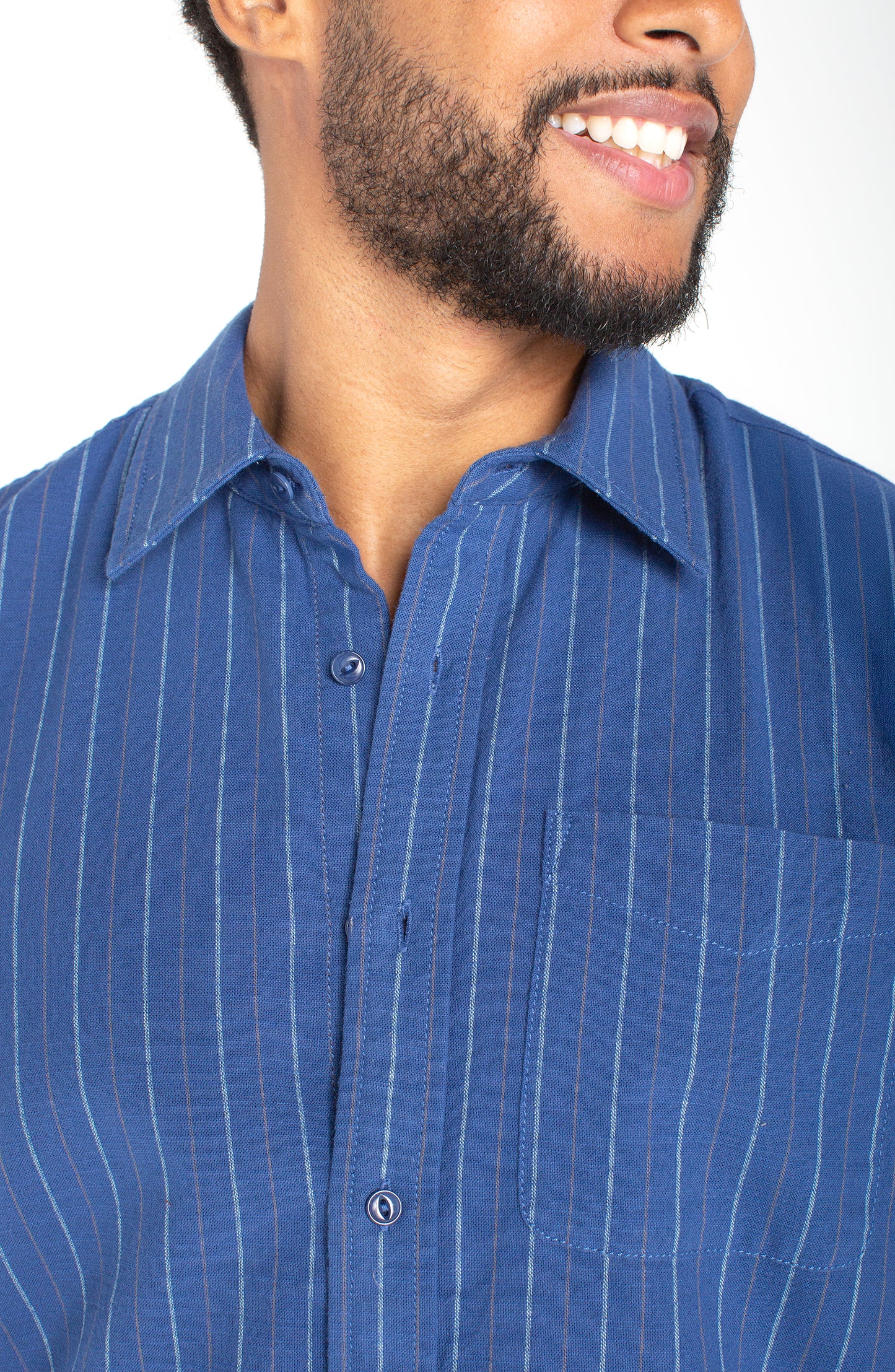 Pinstripe Button Up Shirt