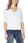 V-Neck Rib Knit Top