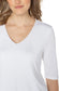 V-Neck Rib Knit Top