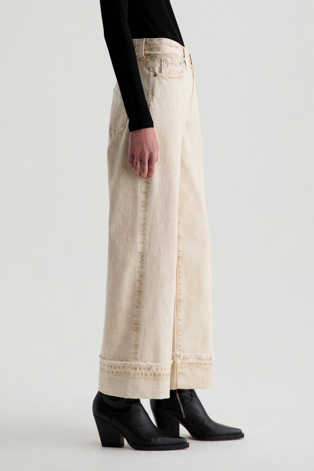 Saige Wide Leg Crop - Camel