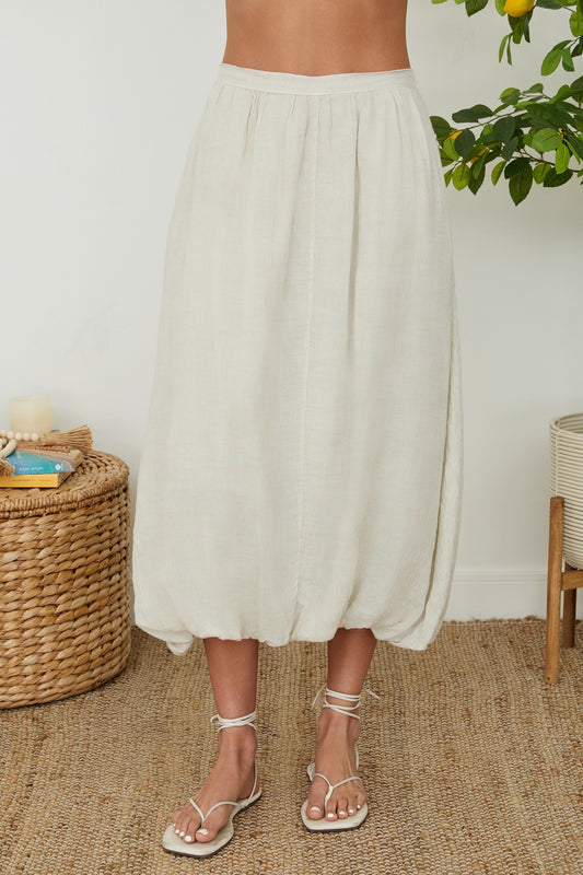 Linen Bubble Skirt