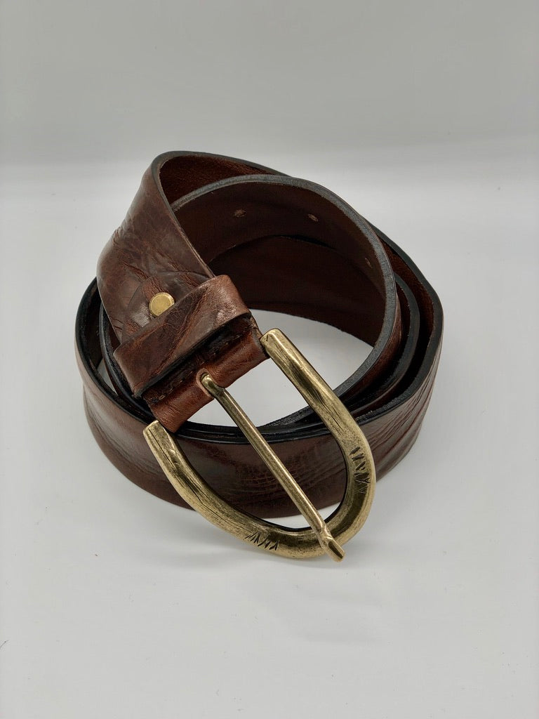 Italian Leather Belt Brown