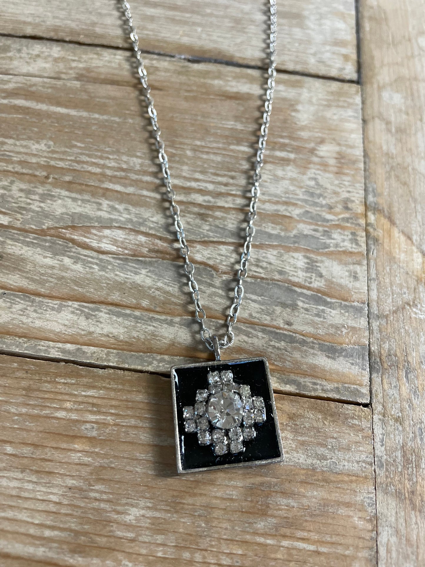 Art Deco Square Necklace